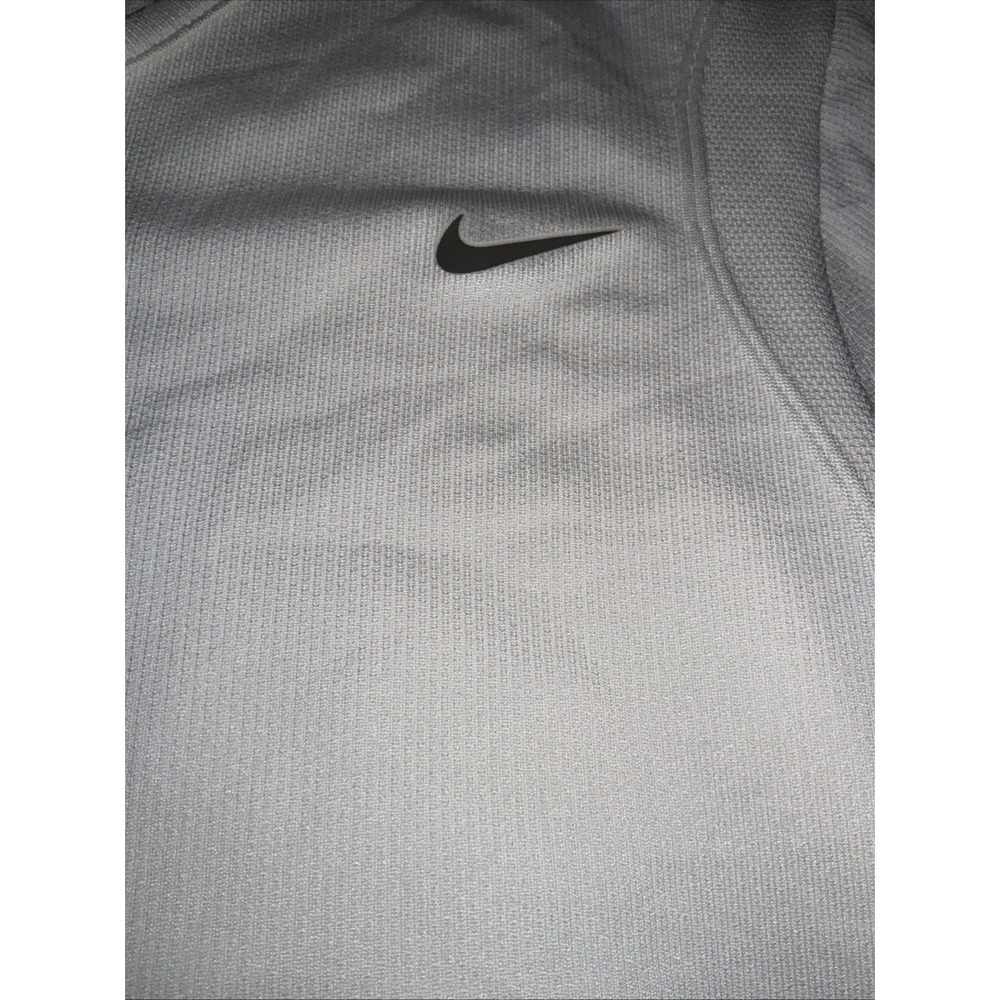 Nike FIT DRY Womens White Short Sleeve Training Top Reflective M 257730-101 - Picture 6 of 12